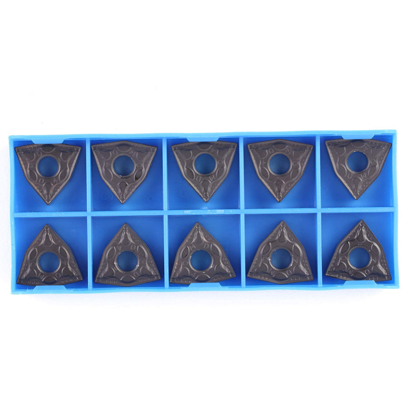 WNMG431 / WNMG080404-PM of CNC Carbide Inserts for Steel Turning Cutting Tools, The Chip Breaker"PM" fit for Semi-Finishing Metal Cutting, 10 PCS.