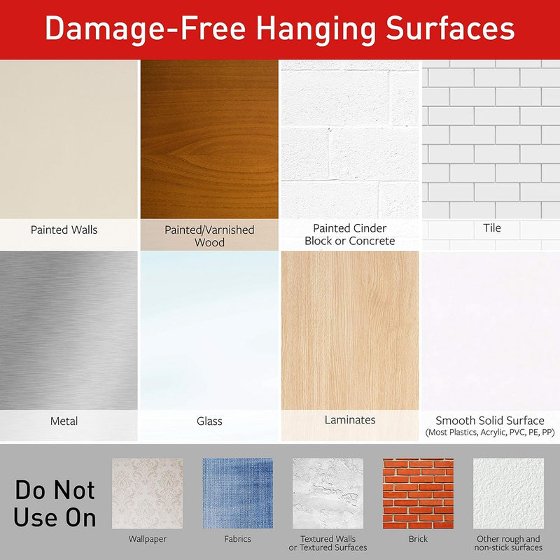 Command 10 lb Medium Picture Hanging Strips, Damage Free Picture Hangers, No Tools Wall Hangers for Home Decor, Black Adhesive 32 Pairs
