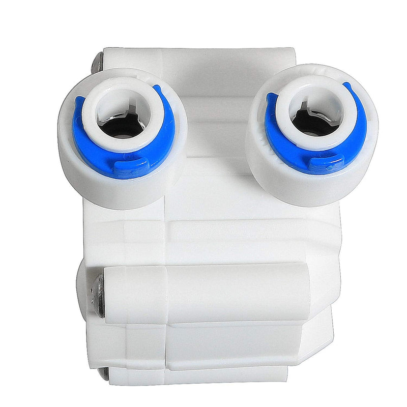 1/4" Tube 4 Way Port Auto Shut Off Valve with Push Fittings For RO Reverse Osmosis Water Filter System