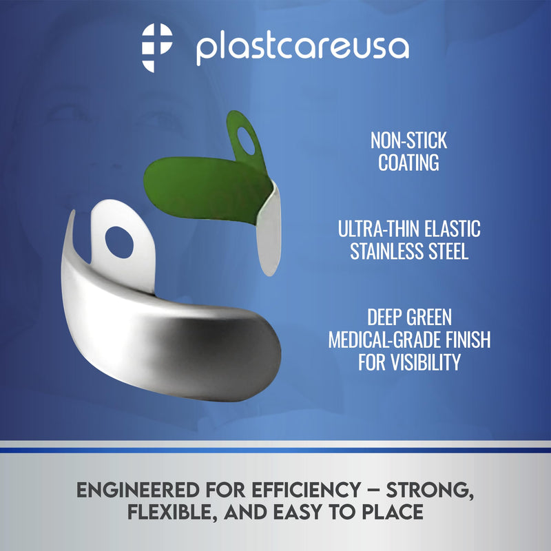 100 5.5mm M4 Decidious (Large) Dental Metal Matrices Sectional Contoured Matrix Refills by PlastCare USA 5.5mm M4 Tall Molar (Large) 100