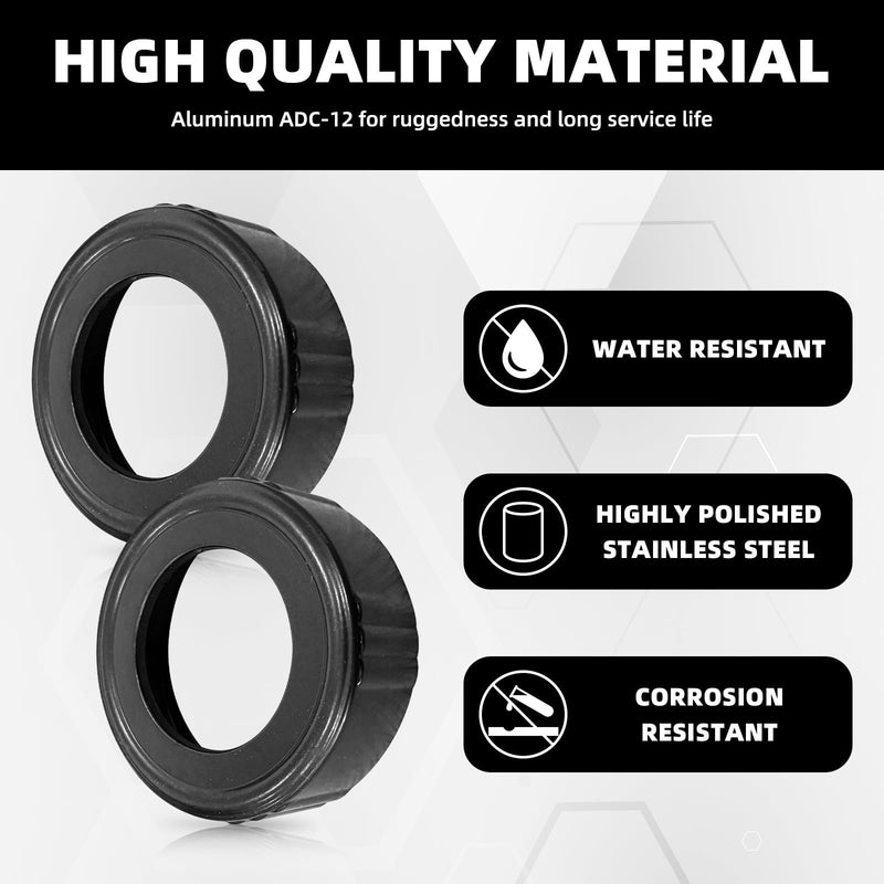 8 Pcs Sausage Caulking Gun Front Cap Aluminum Front Cover