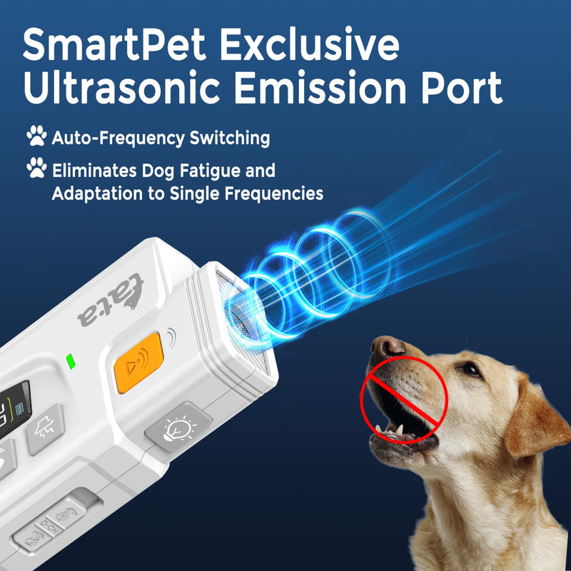 TATA: PupGuide 3000 Pro - 2-in-1 Ultrasonic Dog Remote Trainer, Bark Deterrent & Shock Collar - 4 Modes, Waterproof-Adjustable, Dual Pet Training