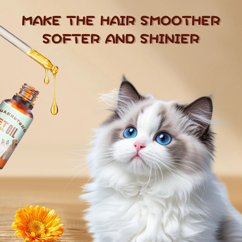 Dog and cat Oil, 30ml, pet Oil for Pain, Skin, Arthritis Pain Relief, Calming, Omega 3, 6, 9 for Dog Anxiety, Barking, and Dog Joints, Supporting and maintaining Joint Health