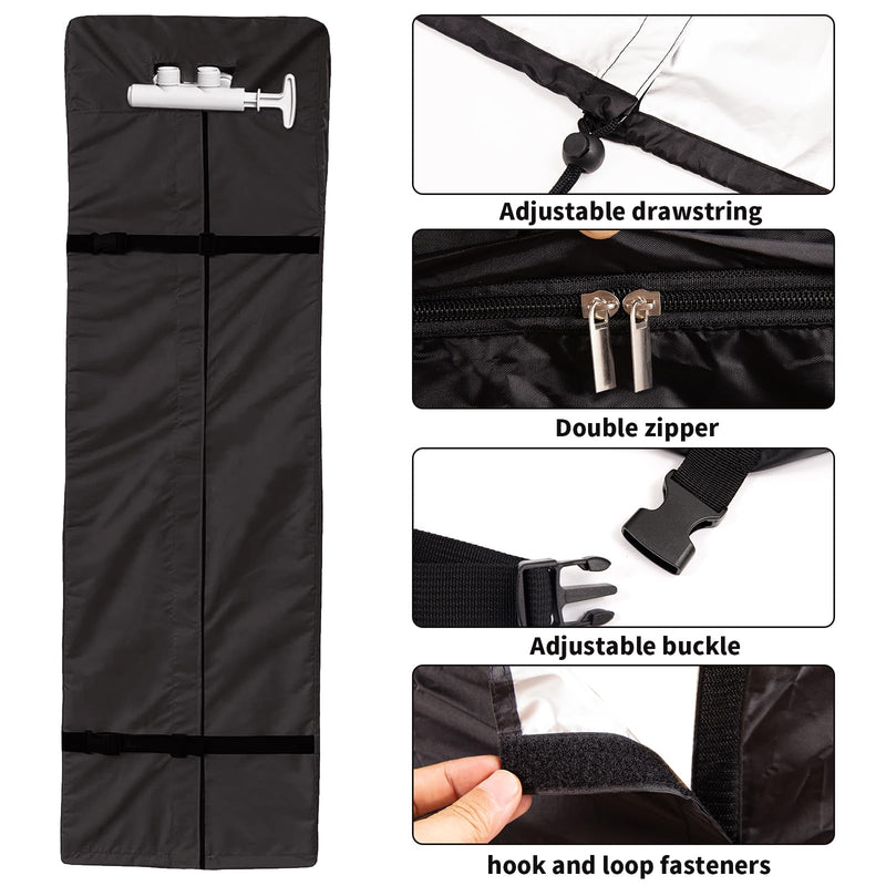 Water Softener Cover,Jacket Access Soften Station Tank Covers,Openable Top Easy to Use Removal-Free Installation,for Water Softener Outdoor UV Dust Protection of Outside Units Heater Parts (Black) Black