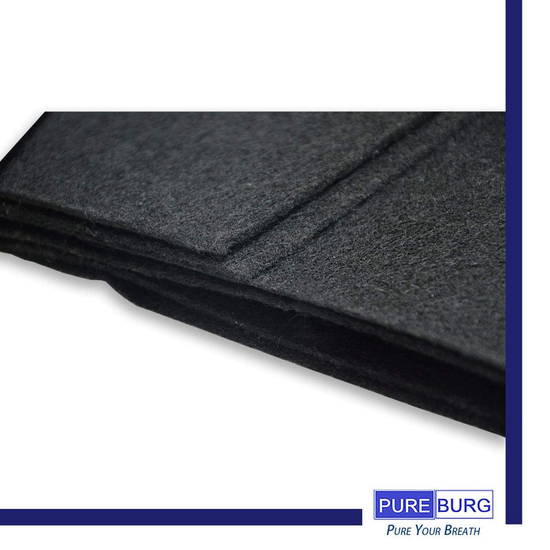 PUREBURG 16"x48" Cut-to-Fit Carbon Filter Sheet, Pack of 2