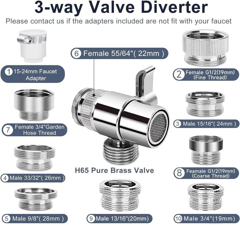Shower Head Sink - Faucet Bathtub, Hose Sprayer Attachment with 9 Adapters, 79" Hose for Hair Washing, Pet Dog Rinse & Baby Bath, ON/OFF Extension for Tub Faucet, Utility Sink, Laundryroom, Garden | 79" Hose for Hair Washing - NewNest Australia
