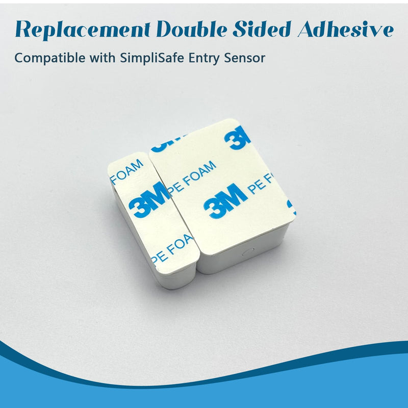 Replacement Adhesive Pads for SimpliSafe Entry Sensor 10PCS, Pre-Cut Double Sided Tape Compatible with SimpliSafe Door Sensor, Easy Installation & Strong Hold