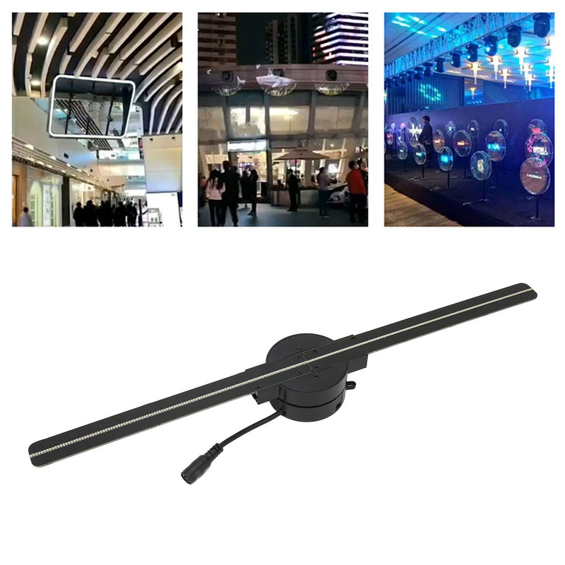 3D Hologram Fan with 224 LED Light Beads, Tabletop Holographic LED Ceiling Skylight Night Light 16.5in 2000 X 224 3D Projector for Business Store Advertising Party Shop (US US Plug