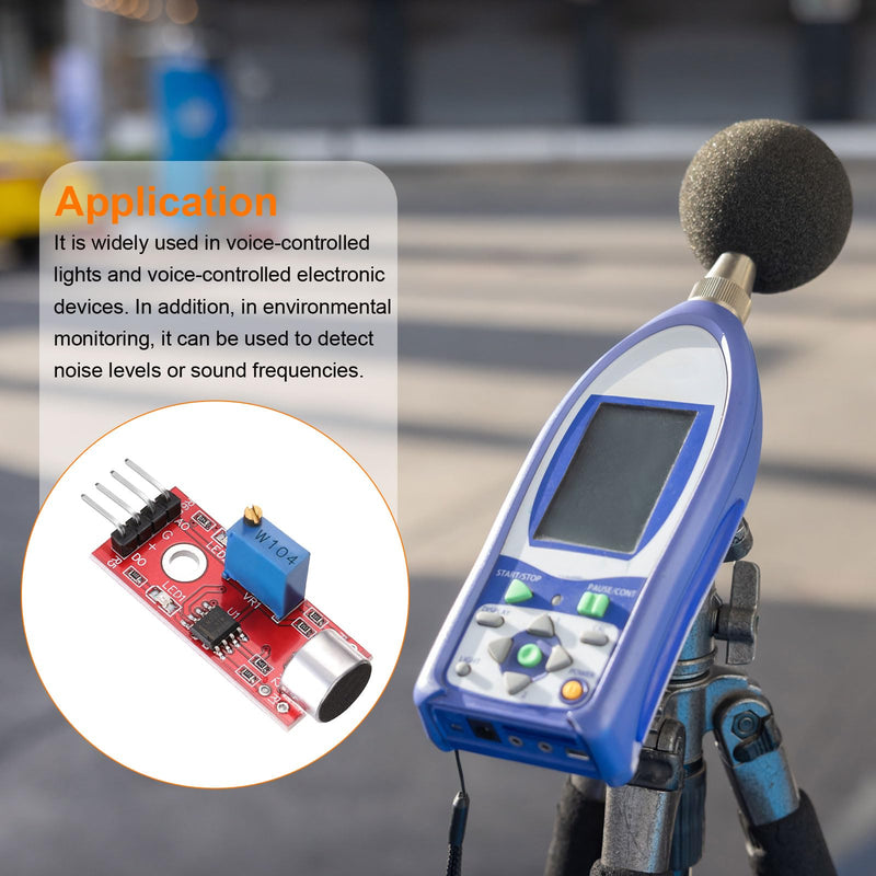 MECCANIXITY 2 Pcs Microphone Sound Sensor KY-037 Voice Detection Module Voice Sound Detection Sensor Module for Voice-Activated Switch