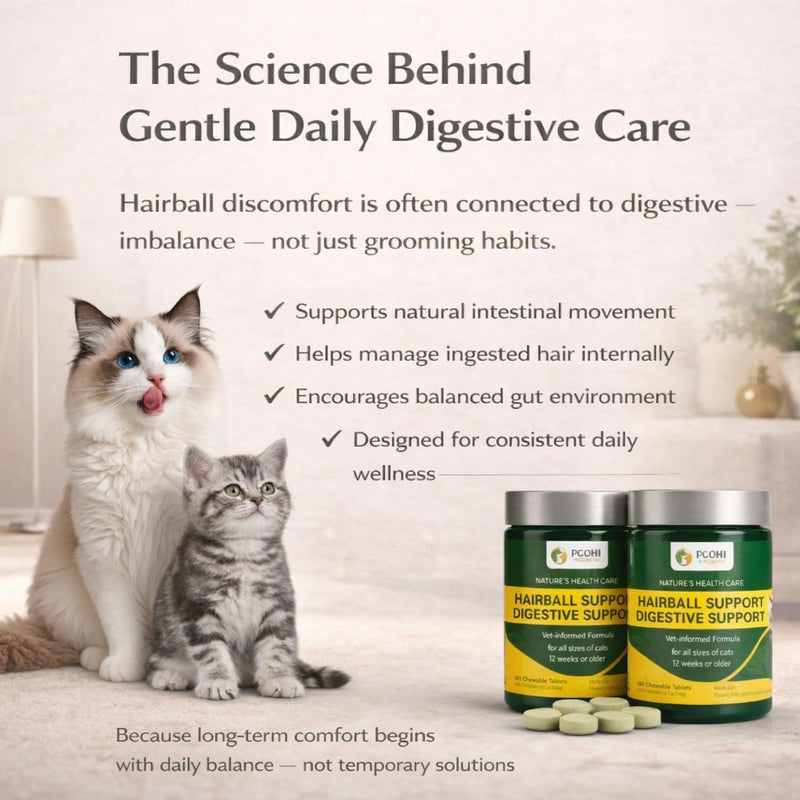 Hairball Relief Chews Tablets for Cats & Dogs Hairball