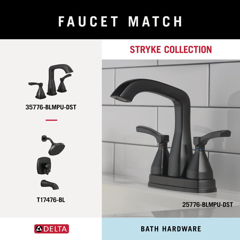 Delta Towel Rack | 18 Inch Matte Black Towel Bar for Bathroom, Kitchen | Esato Accessories