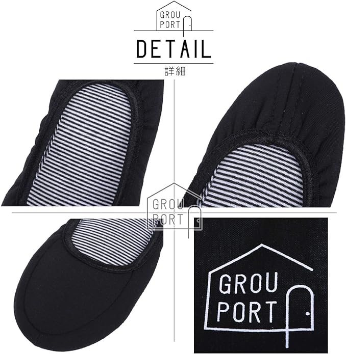 Grouport Women's Portable Slippers, Foldable, Portable Storage Bag Included - NewNest Australia