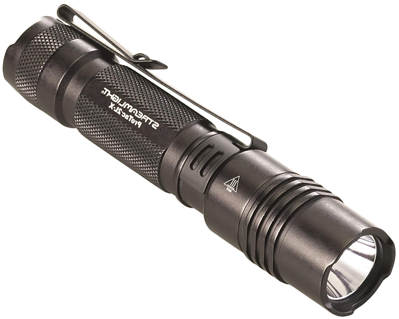 Streamlight 88063 ProTac 2L-X 500-Lumen 6800 Candela EDC High Performance Multi-Fuel Tactical Flashlight, Includes Non-Rechargeable Batteries, Holster, and Clip, Box, Black Box Packaging with Non-Rechargeable Batteries