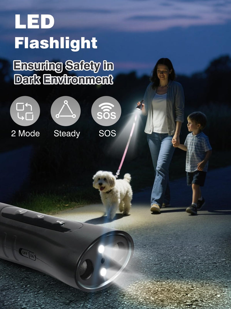 Ultrasonic Dog Bark Deterrent Devices for Own or Neighbor's Dog, 35FT Range Anti Barking Device for Dogs Safe & Effective Stop Barking Dog Training Devices, Portable Bark Guard for Dogs Indoor Outdoor