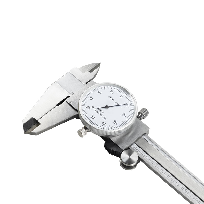 TEXALAN(R) 0-6" 4 Way Dial Caliper .001" Shock Proof Imperial Carbon Steel