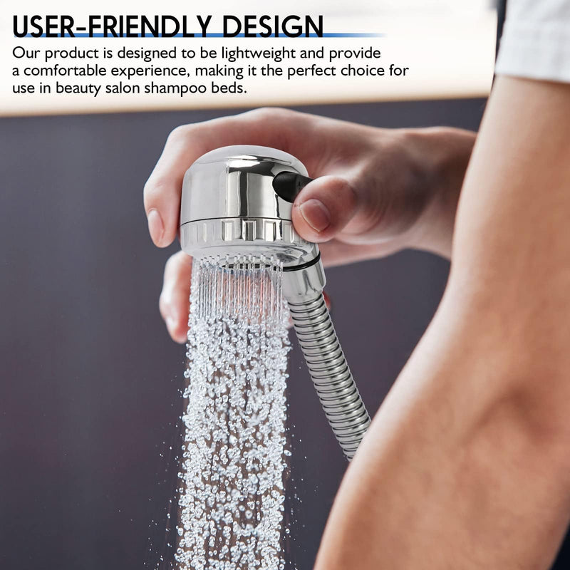 LukLoy Shampoo Bowl Sprayer Hose Replacement, 𝟏/𝟒" Nut Professional Salon Sink Shampoo Hose, with Stainless Steel Hose, Perfect Size and High Pressure 1/4 nut
