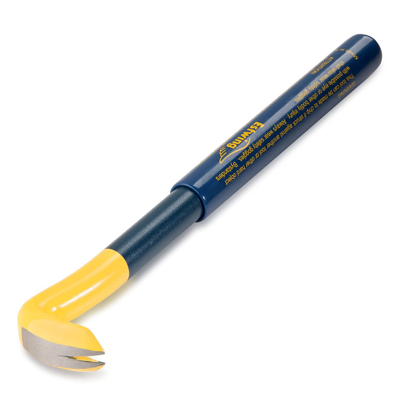 ESTWING Handy Claw Nail Puller - 10" Pry Bar with Forged Steel Construction & Vinyl Cushion Grip - HC-10