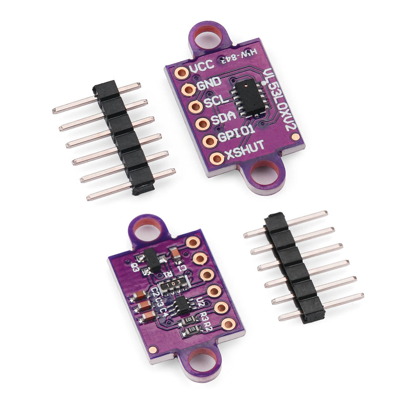 5Pcs VL53L0X Time-of-Flight (ToF) 940nm Laser Ranging Sensor Breakout GY-VL53L0XV2 Distance Measurement Module IIC for Arduino VL53L0X-5PCS