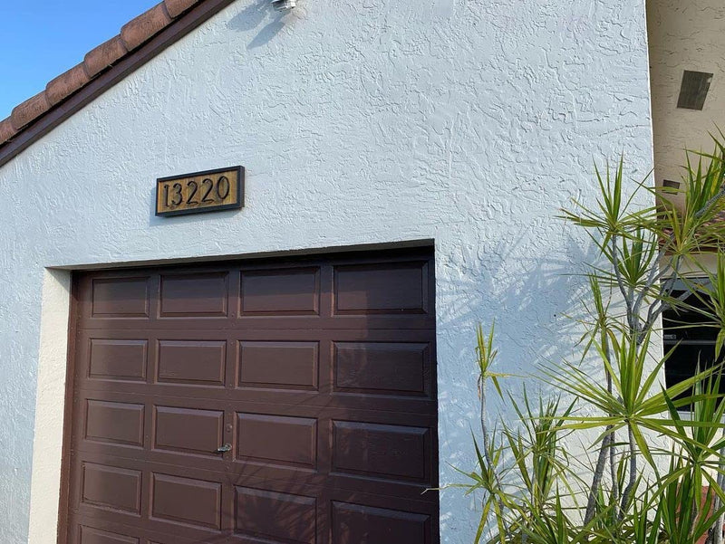 Black House Numbers - 5 Inch Modern Floating Address Numbers For Houses Rust Proof Zinc Alloy Easy To Install High Gloss Black Number 1 5 Inch Black 5 Inch Number 1