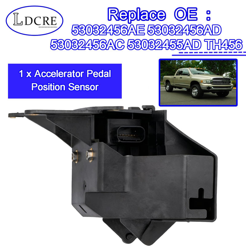 53032456AE Accelerator Pedal Position Sensor Fit for Dodge Ram 1500 2500 3500 5.7L HEMI & 5.9L Cummins Diesel 2003-2004 | APPS Replace 53032456AC, 53032455AD, TH456
