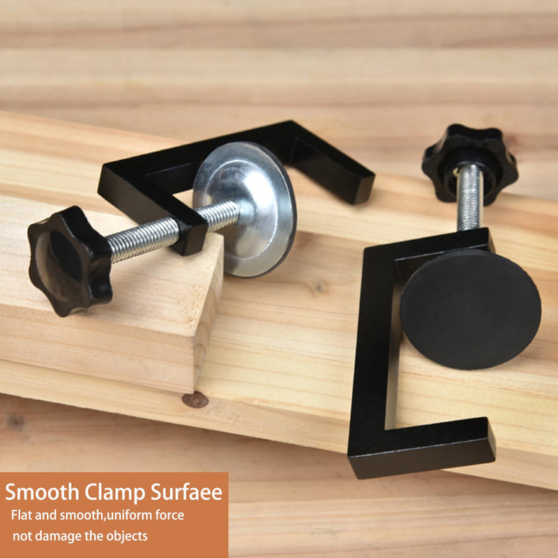 C Clamp for woodworking Mini Clamps Small C-Clamp Tiger Clamp G Clamp Small Desk Clamp Universal Cabinet C Clamps Heavy-duty Woodworking Clamp,2 inch C-Clamps 4 pcs