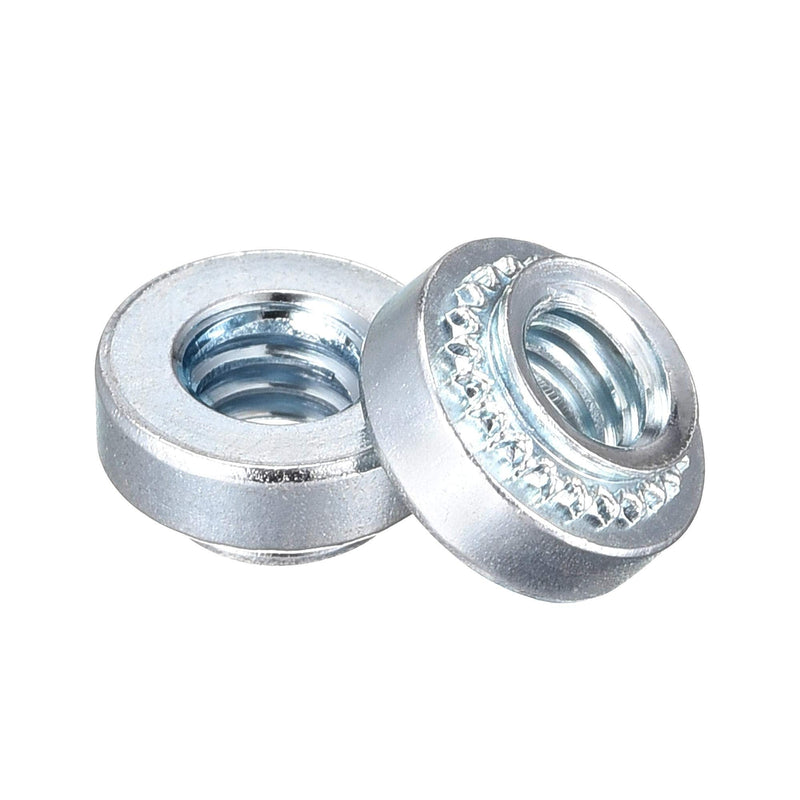 uxcell Self -Clinching Nuts,#8-32 x 0.12-Inch Carbon Steel with Zinc Plating Rivet Nut Round Head Steel Metal Sheet Mounting Hardware Fastener 50pcs #8-32x3.05mm