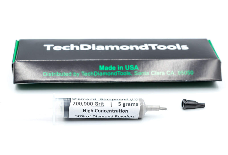TechDiamondTools Polishing Diamond Compound Kit of 5 x 5 Grams Sharpening Lapping and Finishing Diamond Pastes