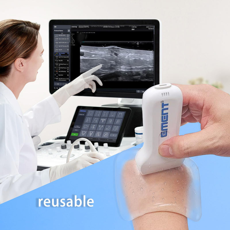 Ultrasound Gel Pad - Medical Grade Reusable Conductive Gel Pad for Ultrasound, Non-Sticky & Residue-Free for Sonogram Imaging, ER/OB-GYN Scans (Patient-to-Patient Replace Advised) (Thickness 3mm) Thickness 3mm