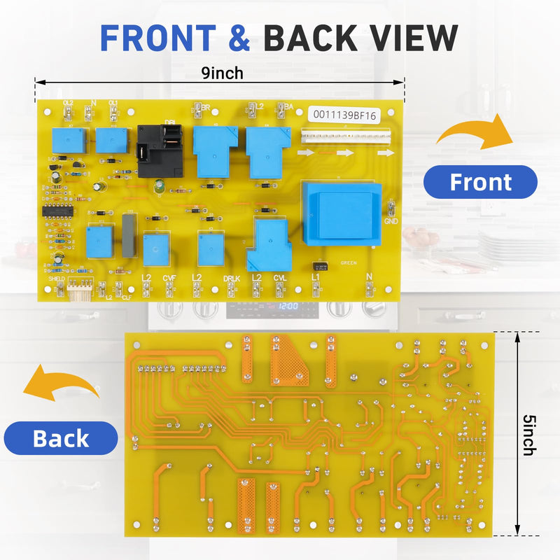 New 92029 Relay Board, Fit for Dacor Range Oven Stove Control Board - Replace DE81-08448A DE81-05673A 62439 82993 PCB PCB Relay Board
