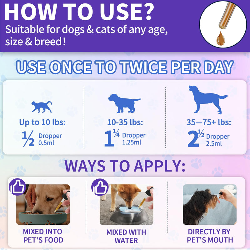 Cat Constipation Relief + Flea and Tick Support for Dogs and Cats – Natural Digestive Health & Natural Flea Protection for Cats and Dogs for All Breeds