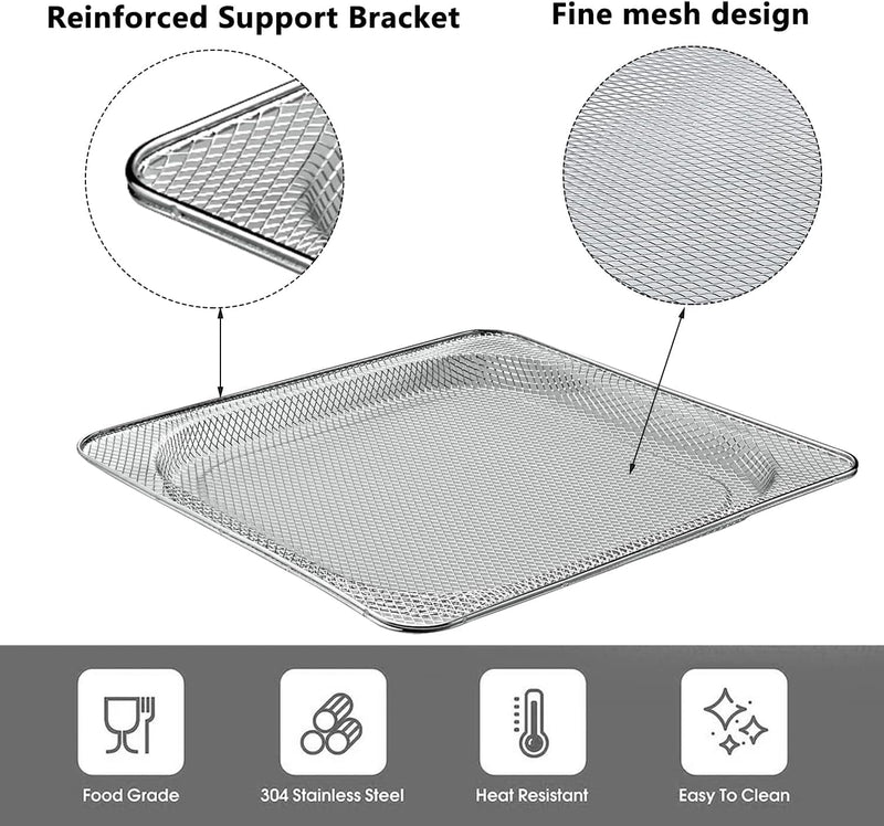 Air Fryer Replacement Basket for Ninja Foodi Air Fry Oven Air Fryer Basket for Ninja Foodi Air Fryer Accessories,Stainless Steel Tray for Ninja Foodi SP100, SP101B1, SP101C(SP100)