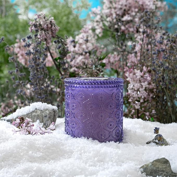 LA JOLIE MUSE Scented Candle Jar Candle Lavender Lilac 230g Burning Time About 55 Hours Home Fragrance Candle Gift - NewNest Australia