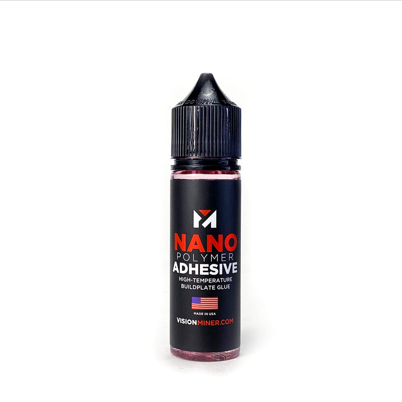 Nano Polymer Adhesive (50ml) - Ultimate 3D Printing Bed & Build Plate Adhesion - No Mess, Non-Toxic, Works for PLA, ABS, PEI, PEEK, Nylon, PC and More. Easy Application, Easy to Clean! 50ml