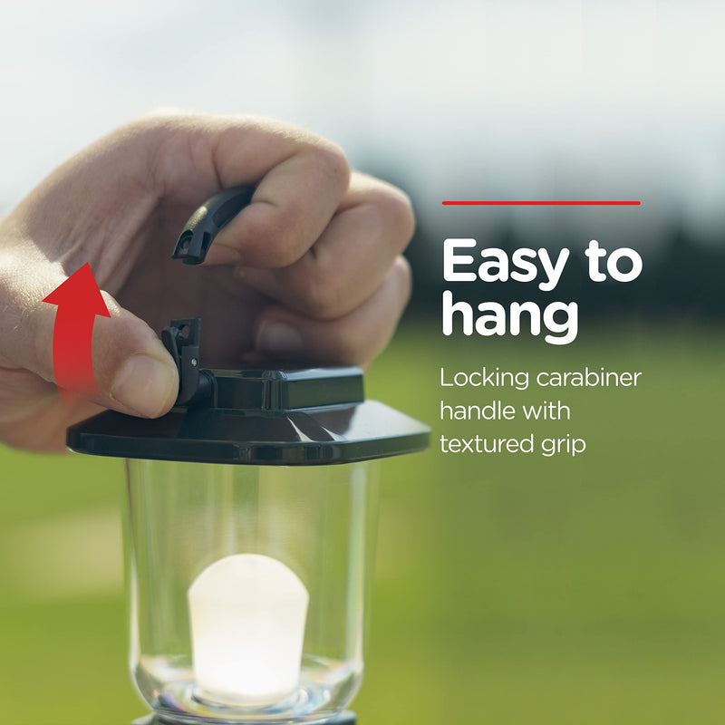 Enbrighten LED Mini Camping Lantern, Battery Powered, 200 Lumens, 40 Hour Runtime, 3 Modes, Night Light for Kids, Ideal for Hiking, Outdoors, Emergency, Snow, Hurricane and Storm Green
