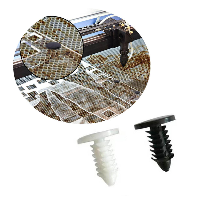 100 Pcs Tree-shape Rivets Push Pins Rivet Honeycomb Lasers Bed Retaining Pins Fasteners Hole Hood Pressure Pins Rivets Fasteners Push Pins