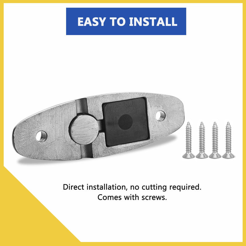 Boat Bimini Top Swivel Deck Hinge for Straps, 360 Degree Swivel Quick Release Boat Fender Hanger 316 Stainless Steel, 3.62-inch Length, Include Screws (Pack of 2) 3.62-inch(92 mm)