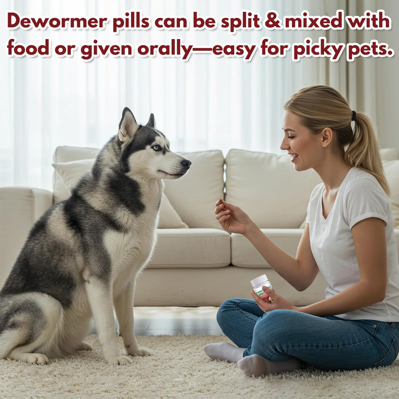 Dog Dewormer with Fenbendazole for Dogs, Broad-Spectrum, Safe for Puppies 6 Weeks & Older, 25 Chews