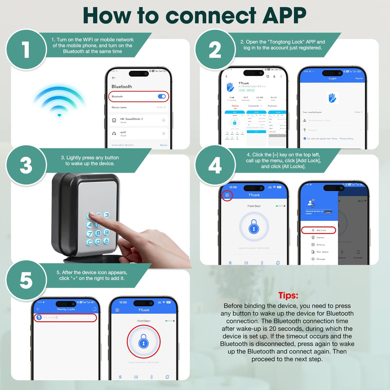 Smart Key Lock Box Electronic Bluetooth Lock Box with APP Control & PIN Code Types,Share eKey Wall Mounted Lock Box for Airbnb Realtor House Office Gray