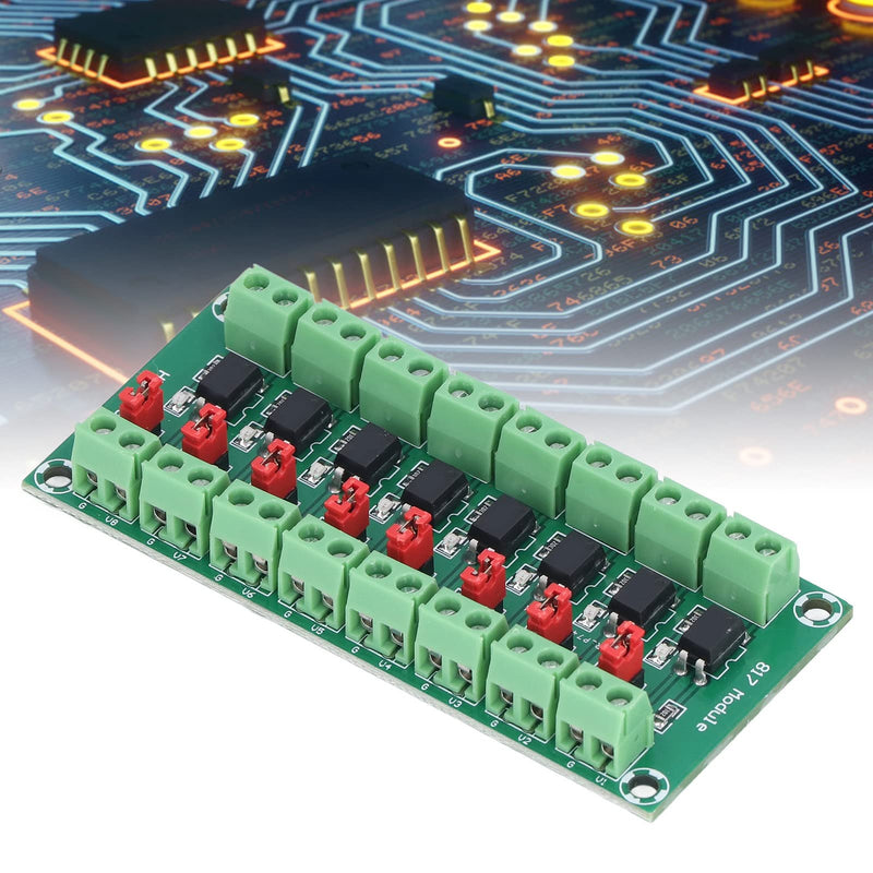 8 Channel Optocoupler Isolation Board, PCB Driver Photoelectric Isolated Module Opto Isolator Module 3.6 to 30V Output Voltage Converter Adapter