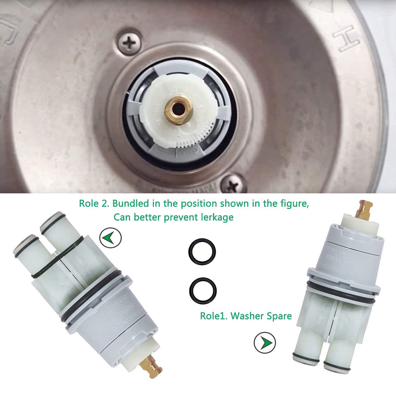 RP46074 Shower Valve Cartridge Repair Assembly for Delta 13/14 Series Faucet - Compatible With Monitor Single-Handle Universal Valve Replacement Kit for Tub RP46074-1 Pack