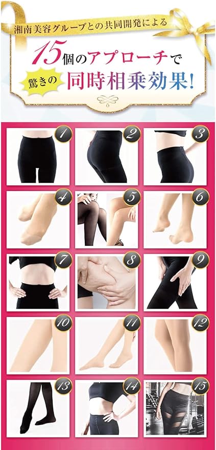 [ELLASTY] Cinderella Walk Compression Tights [Developed by Shonan Beauty Clinic] Compression stockings up to the stomach, beautiful legs, ladies - NewNest Australia