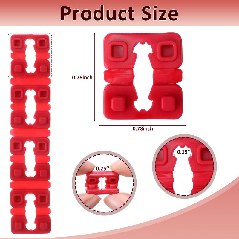 400 Pcs Outlet Spacers Electrical Shims for Switch and Receptacle Alignment, Wall Plate Spacers for Outlet Box Extender, Electrical Box Adjuster Kit (Red) 400 Red