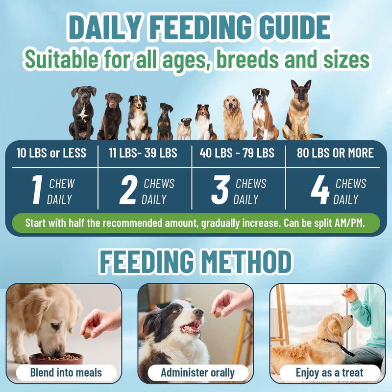 Dog Allergy Chews Omega 3 is Human, Dog Allergy Relief Itch Relief, 200 Chews Anti-Itch for Dogs Itchy Skin, Ear & Paw Licking, Allergy Relief Chews with Probiotics Fish Oil for Gut, Immune & Coat