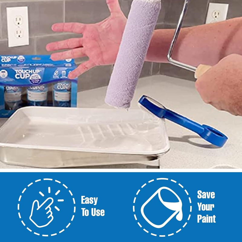 Touch Up Cup Empty Plastic Paint Storage Containers with Lids for Leftover Paint, Touch Ups, As Seen On Shark Tank Products, 13 oz, Pack of 3 3 Cups (Pack of 1)