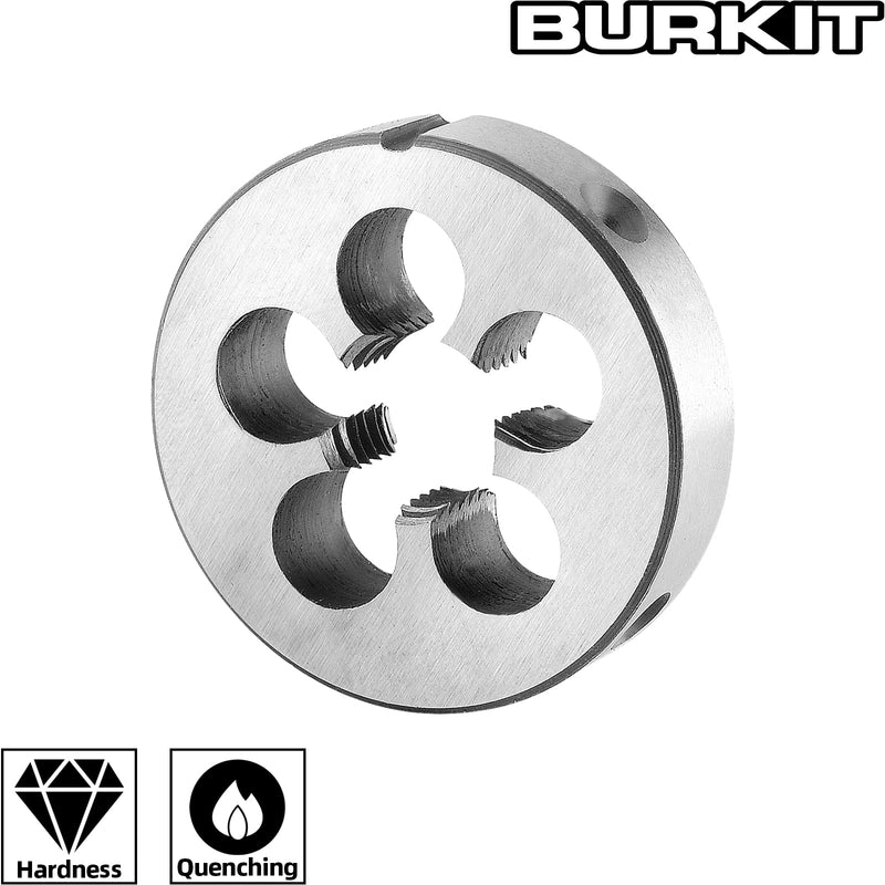 Burkit 1/2"-28 UNEF Round Threading Die, 1/2 x 28 UNEF Machine Thread Die Right Hand 1/2-28 UNEF
