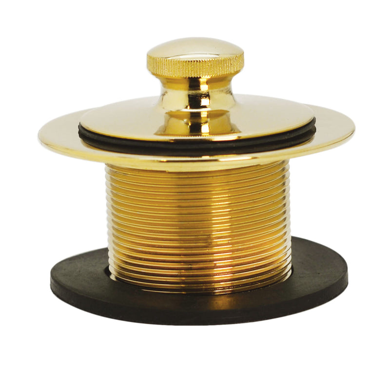 Westbrass Twist & Close Universal Tub Trim with Floating Faceplate, Polished Brass, D94HK-01