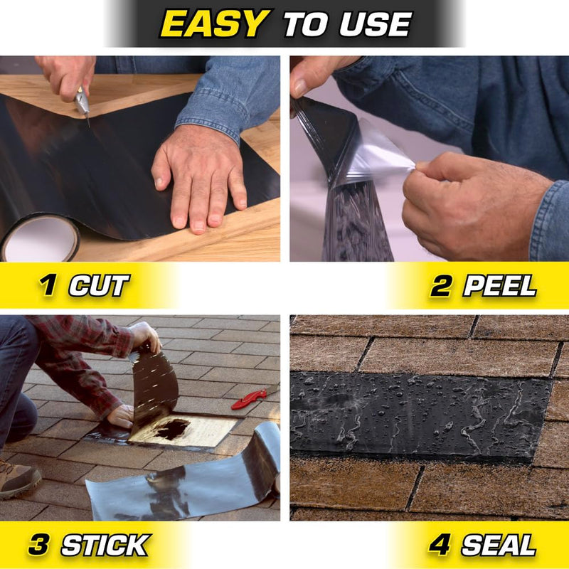 Flex Tape Strong Rubberized Waterproof Tape, White, 4 in x 25 ft, 1-Pack