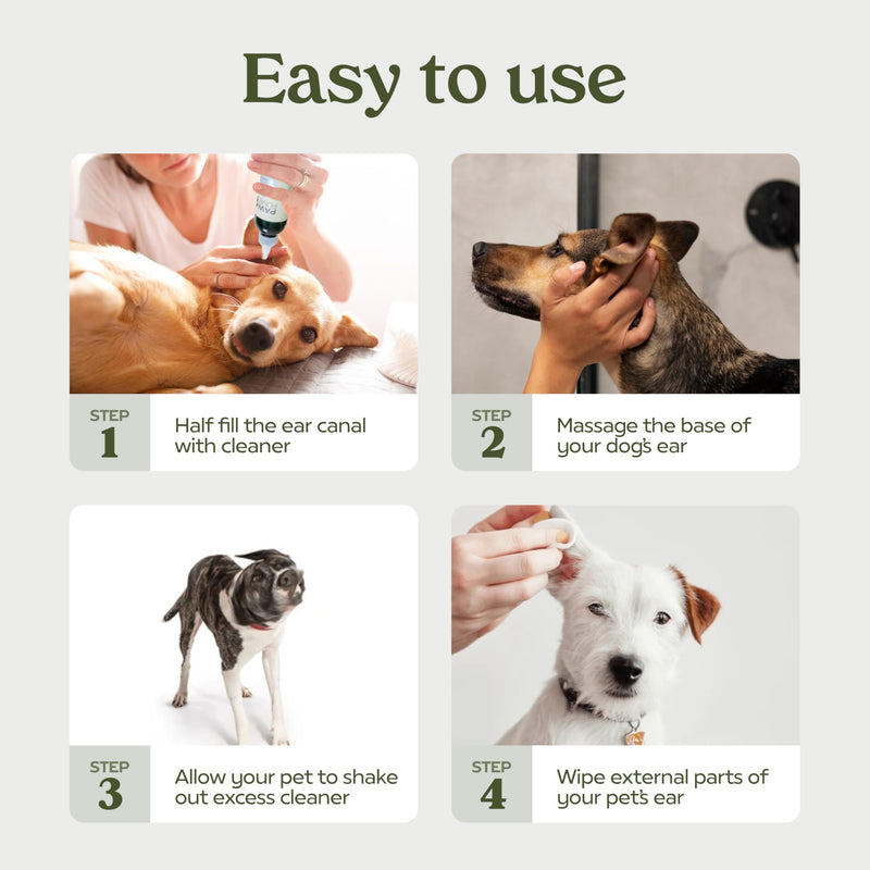 Paw Fume Dog Ear Cleaner Solution, 2-Pack – Soothe Itchy Ears Instantly – with St. John’s Wort & Almond Extracts, Vet-Certified Formula, Alcohol-Free & Sulfate-Free – Dog Ear Wash for All Breeds Pack of 2