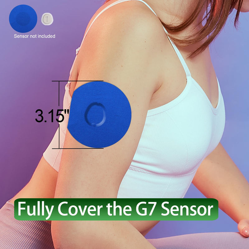 G7 Adhesive Patches Waterproof 20Pack G7 Overpatch Flexible CGM Tape Non-Glue Central Full Cover Hypoallergenic & Latex-Free Stelo Patch Overlay for 10 Days Long Stay, Multi-Colored