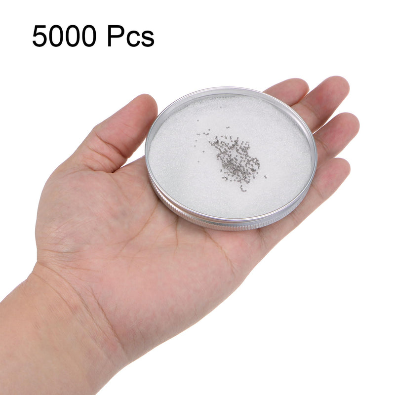 uxcell 0.5mm Bearing Balls 304 Stainless Steel G100 Precision Balls 5000pcs